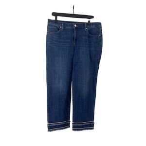 Chico's So Slimming Girlfriend Slim Leg Crop Jeans Size 12 / 2 Chico's